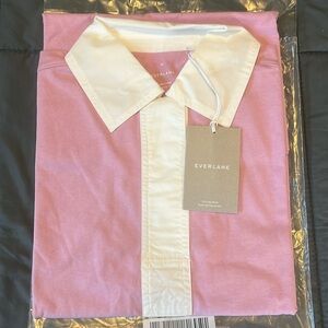 Everlane The Organic Cotton Dress Mauve Short Sleeve Size XS - NWT